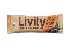 Baton eco Livity, probiotic, chia si boabe de cacao